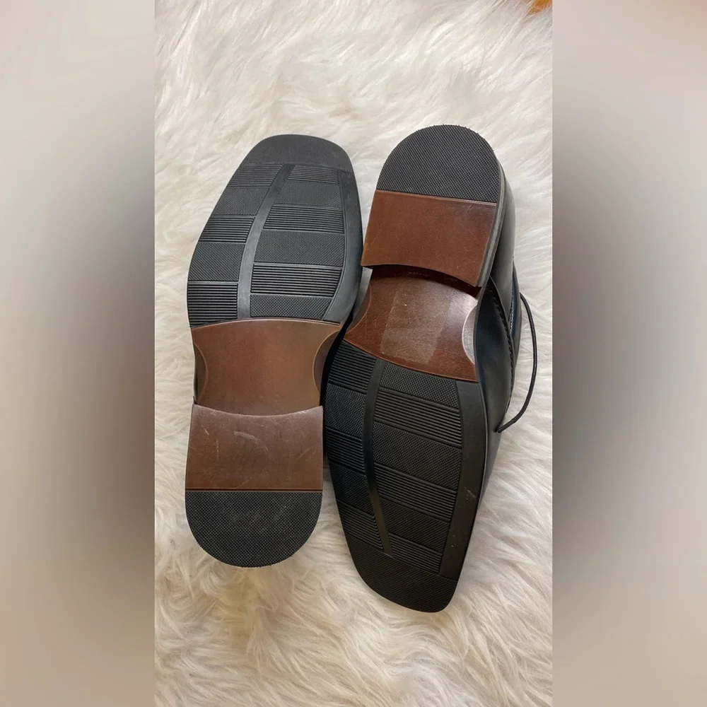 Via Europa Troy Black Leather Bicycle Toe Oxford Lace - Picture 5 of 9